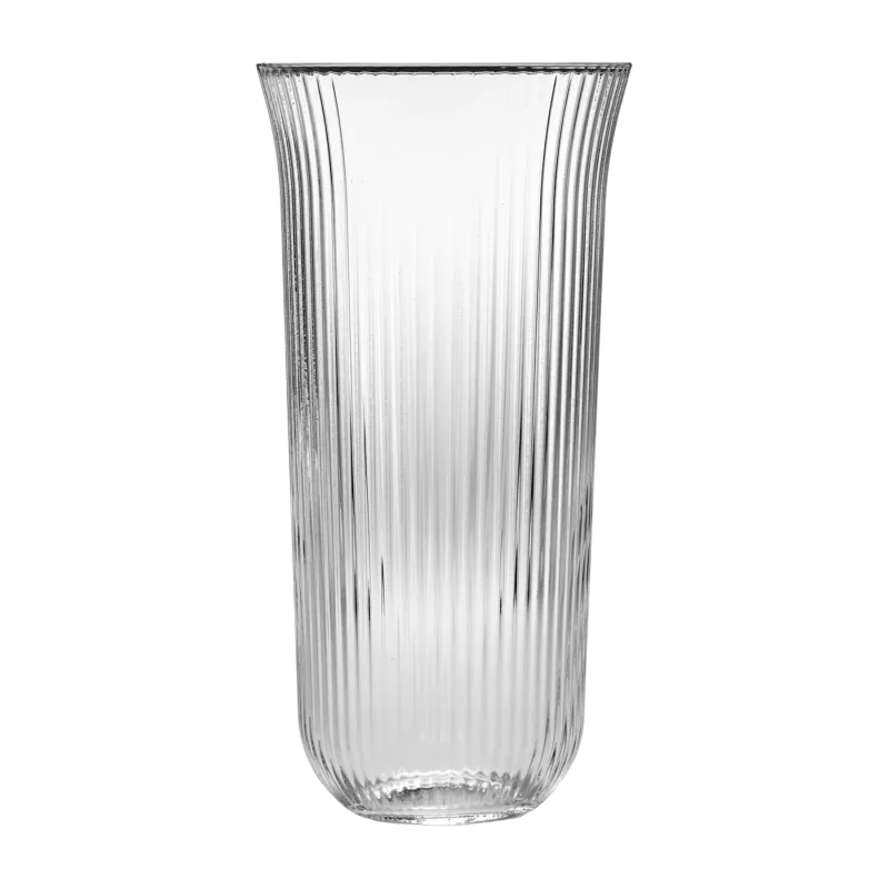 Verre en verre transparent strié 45 cl Inku - Serax - The Cool Republic