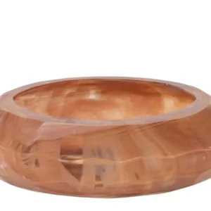 Vide-poche en verre rose soufflé à la bouche 36x12cm - Versmissen - The Cool Republic