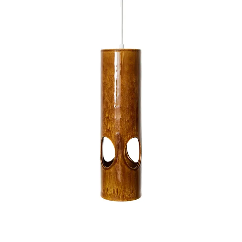 Lampe suspendue en céramique bois de rose - HKLIVING